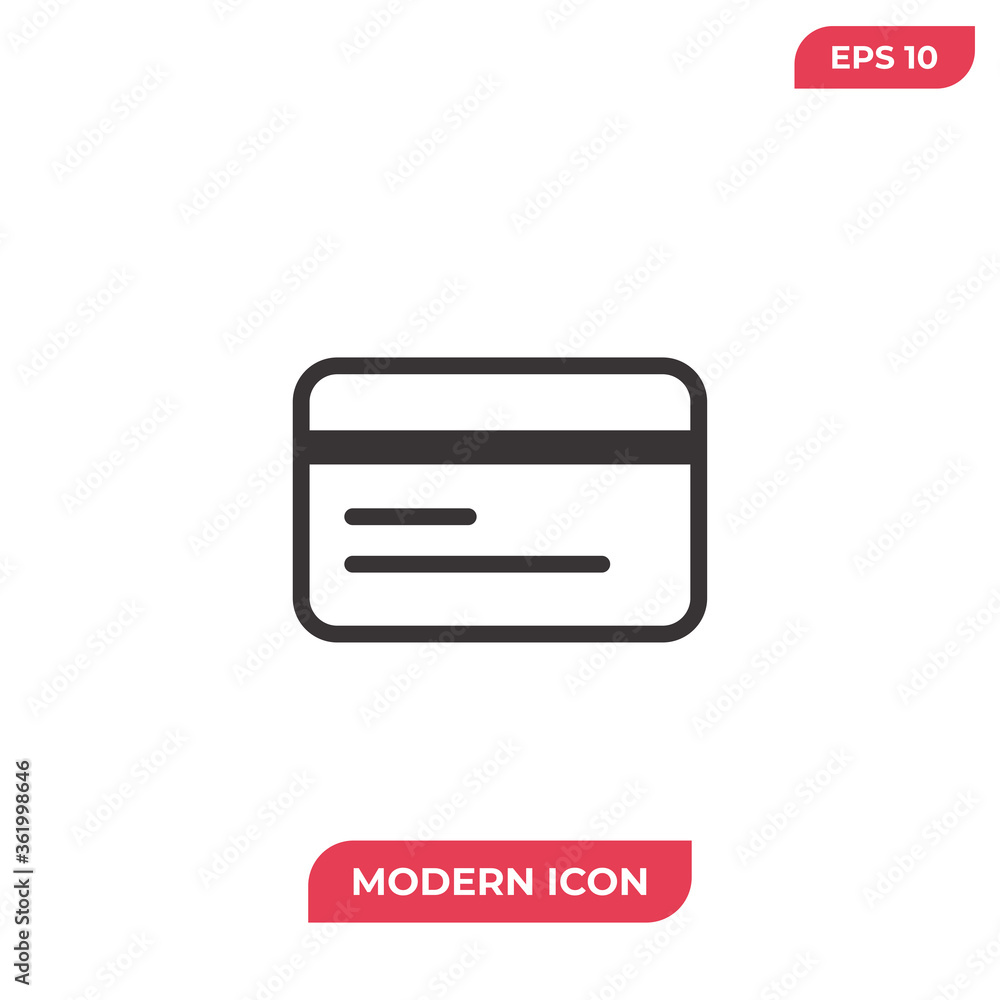 Credit card icon vector. Payment sign Credit card icon vector. Payment sign