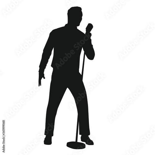 Male Singer Silhouette