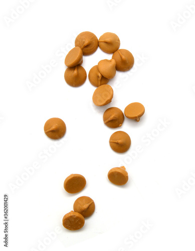 Tableau sur toile A Pile of Gourmet Butterscotch Baking Chips - Image