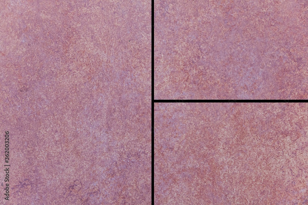 Fototapeta premium Red brown granite tile floor texture and seamless background