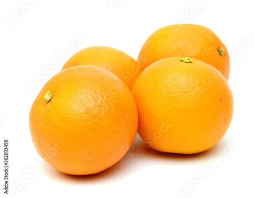 nice fresh orange isolated on a white background