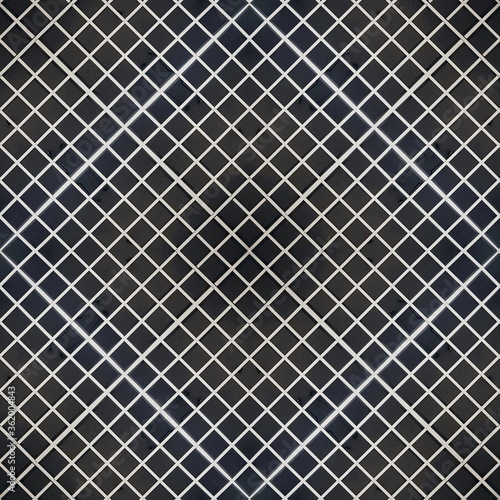 metal grid background, grey black wire net pattern