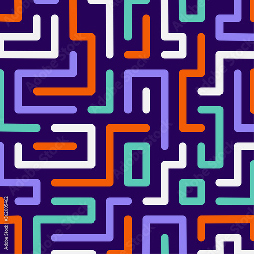 Colorful maze background