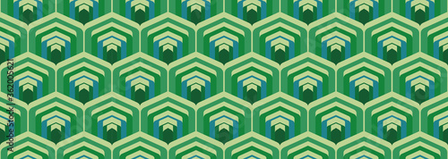 70's retro pattern material vector illustration