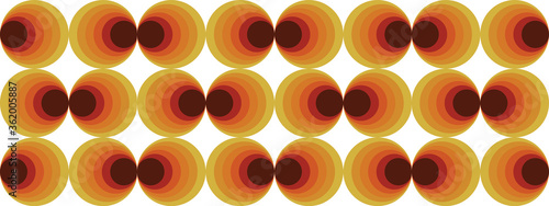 70's retro pattern material vector illustration