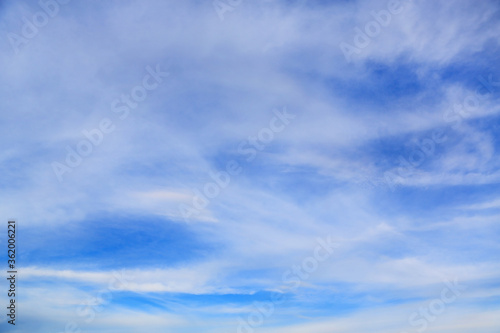 blue sky with white soft cloud background