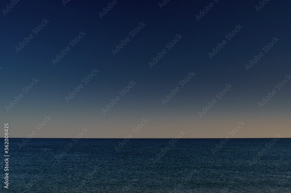 blue sea and blue sky, beautiful background, background for text
