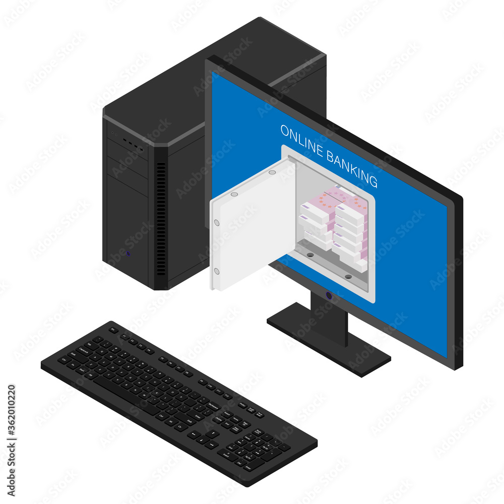 Online banking concept. Microcredit Online banking concept. Microcredit