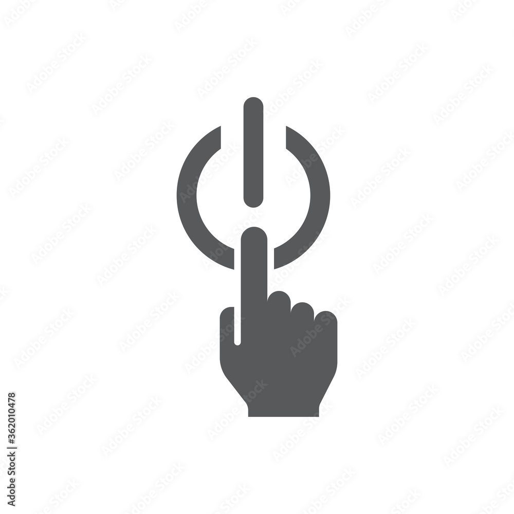 Switch off after use vector icon symbol energy saving isolated on white background Switch off after use vector icon symbol energy saving isolated on white background
