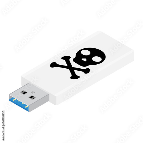 Computer virus on usb flash card