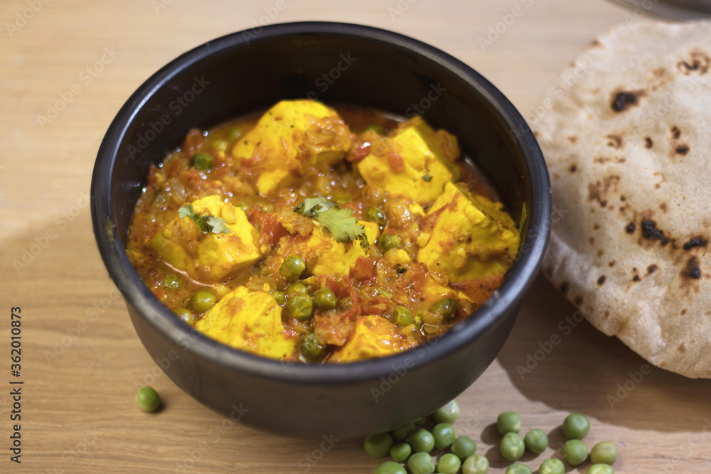 Mattar paneer, also known as matar paneer, and mutter paneer is a vegetarian North Indian dish consisting of peas and paneer in a tomato gravy Mattar paneer, also known as matar paneer, and mutter paneer is a vegetarian North Indian dish consisting of peas and paneer in a tomato gravy