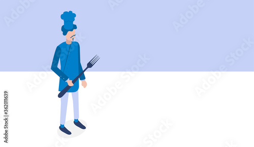 icona, cuoco, cucina