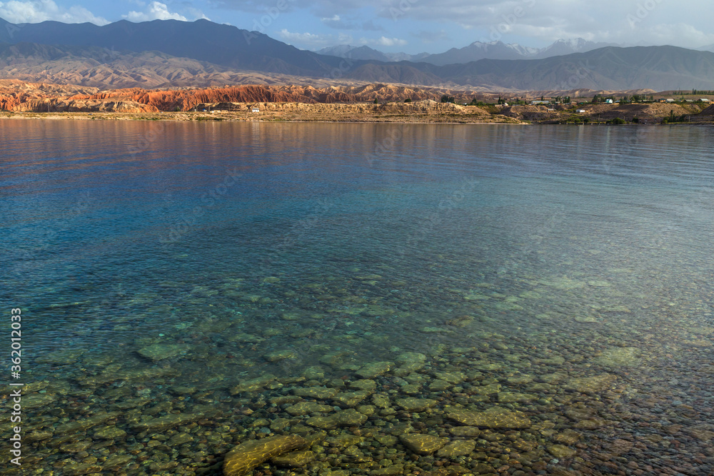 Obraz premium Issyk-Kul lake, Kyrgyzstan