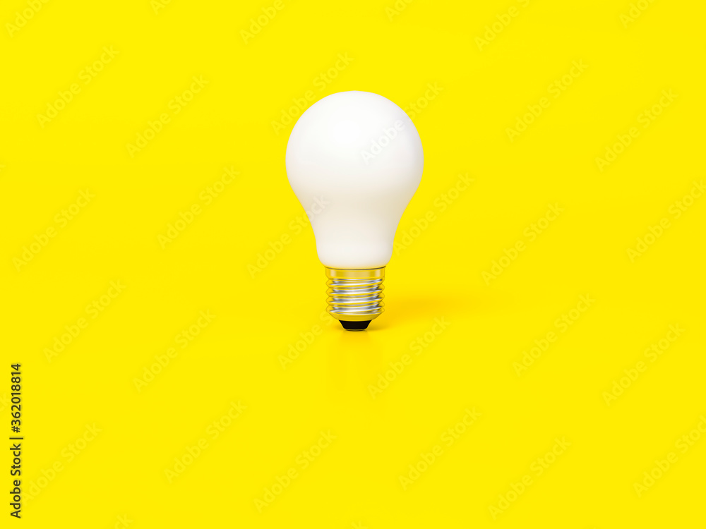 Light bulb 3d rendering. Lamps on yellow background. Creative idea and innovation lightbulb 3d business and electricity interior lights decorations minimal concept. Light bulb 3d rendering. Lamps on yellow background. Creative idea and innovation lightbulb 3d business and electricity interior lights decorations minimal concept.