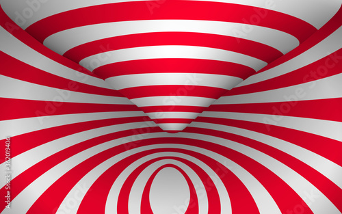 red and white tunnel texture background