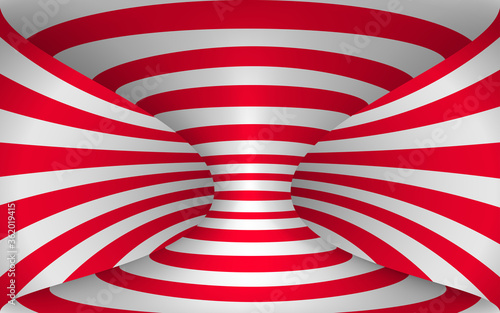 red and white tunnel texture background