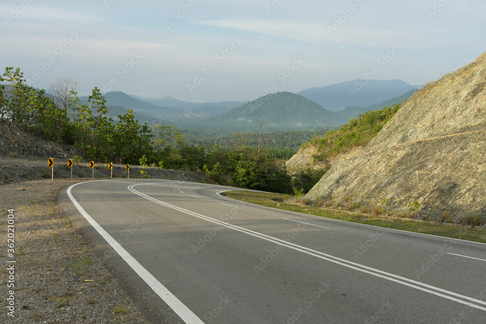 road in mountains