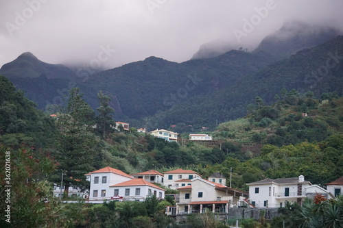 Clouds over Sao Vicente town on Madeira © Paulina