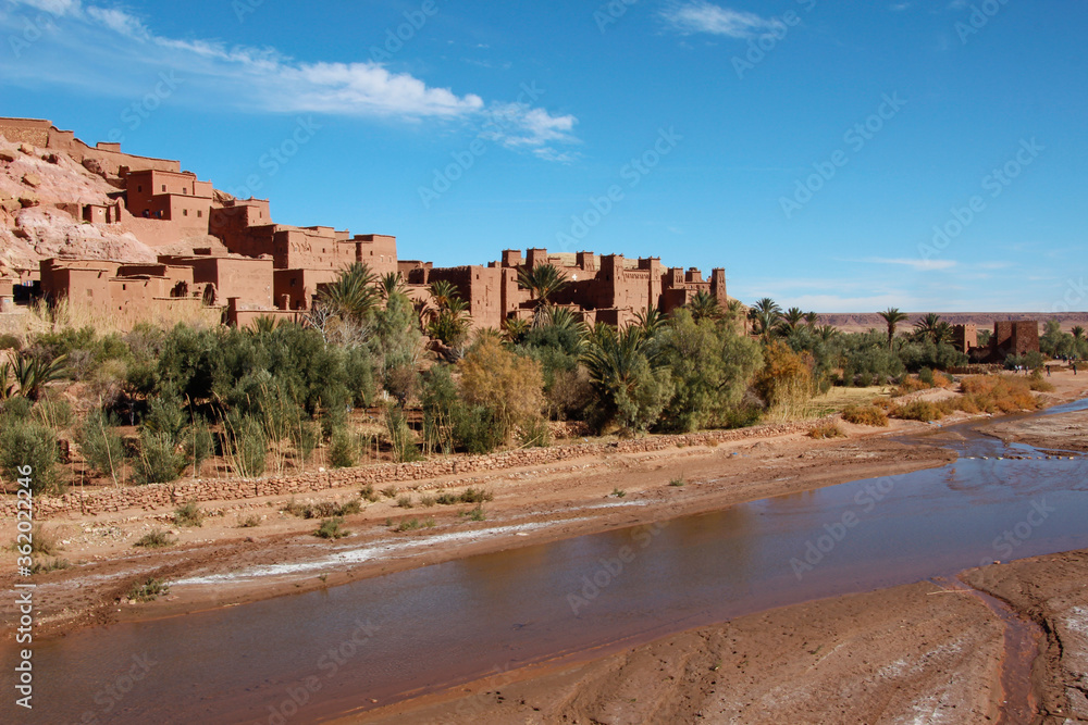 Ancient Oasis Town near the Sahara Desert,a popular film location. Fortified Desert Village on the Caravan Route (Ait Ben Haddou, Morrocco, North Africa) Ancient Oasis Town near the Sahara Desert,a popular film location. Fortified Desert Village on the Caravan Route (Ait Ben Haddou, Morrocco, North Africa)