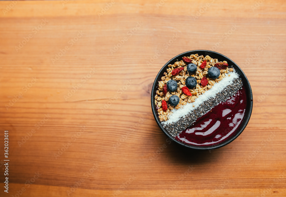 Freash fruit Breakfast bowl on the table Freash fruit Breakfast bowl on the table