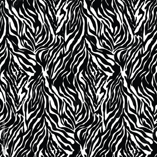 seamless pattern with zebra skin texture