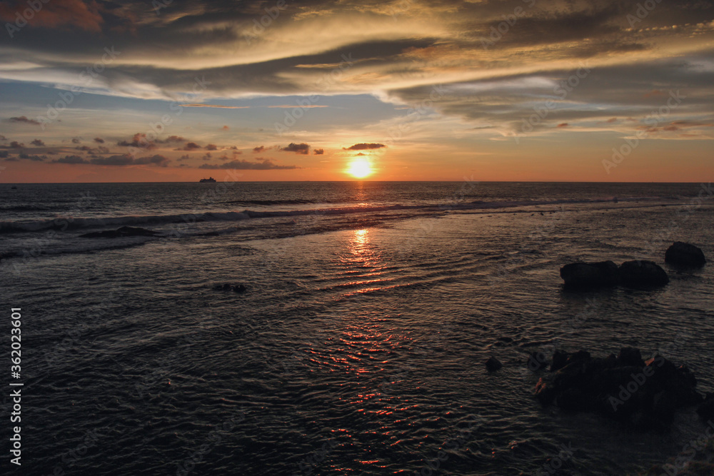 beautiful sunset on the sea, Indian ocean, Sri Lanka beautiful sunset on the sea, Indian ocean, Sri Lanka