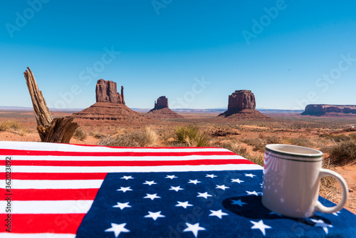 Sipping on my morning coffee at beautiful Monument Valley on the Utah-Arizona border