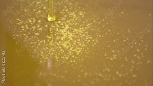 Pouring of Healthy Cooking Oil Liquid, 4k Video