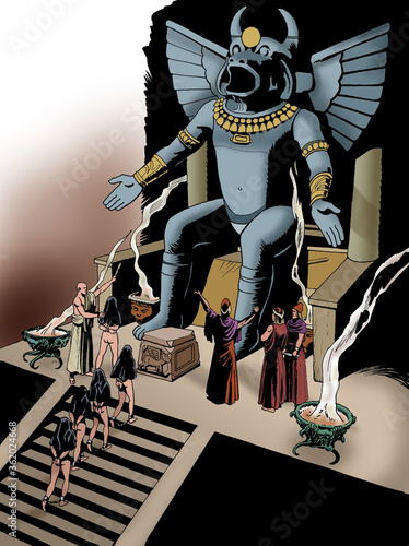 Greek mythology - Human sacrifices in honor of the god Baal Hammon