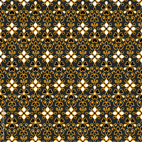 seamless golden pattern