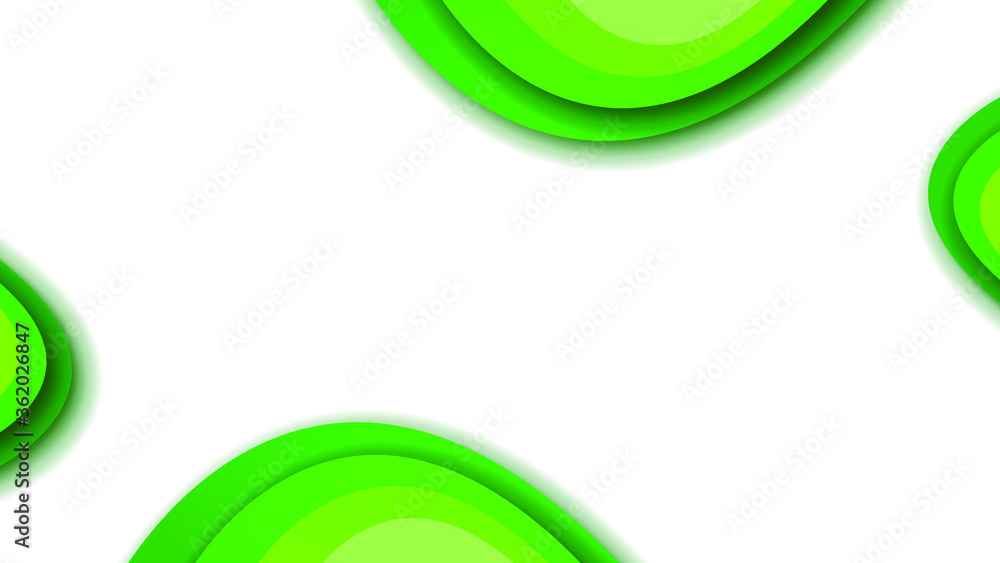 White And Green Abstract Paper Cut Background Vector Shadows 3D Smooth Objects Modern Design White And Green Abstract Paper Cut Background Vector Shadows 3D Smooth Objects Modern Design