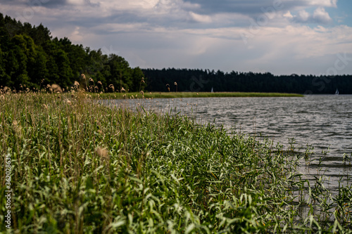 Obraz na płótnie Mazury- turystyka - tło w salonie