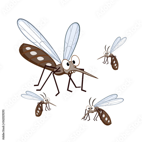 Mosquito Bite a Hand Vector