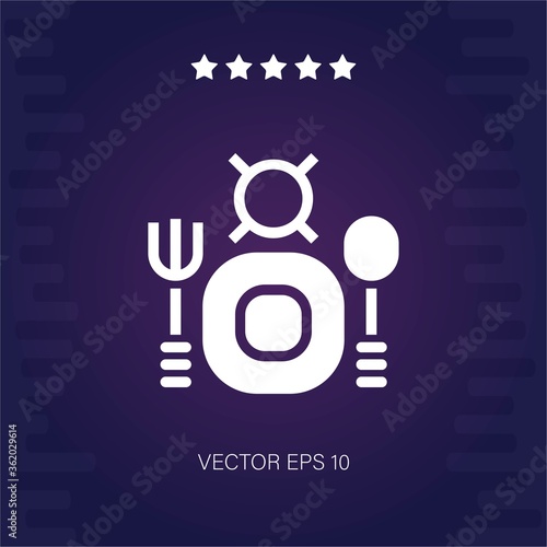 meal seeker vector icon