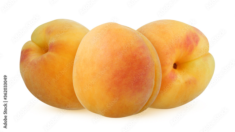 apricots isolated on a white background with clipping path. apricots isolated on a white background with clipping path.