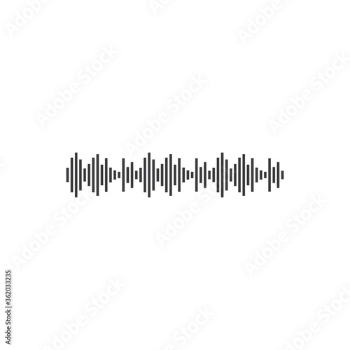 sound wave ilustration logo vector