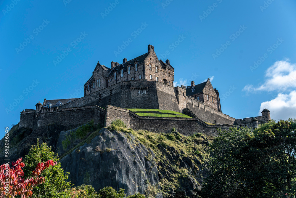 Schöne Sicht auf das Edinburgh Castle