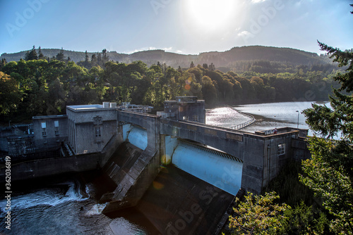 Foto vom Pitlochry Dam in Schottland
