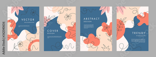 Set of abstract creative artistic templates. Universal cover Designs for Annual Report, Brochures, Flyers, Presentations, Leaflet, Magazine.