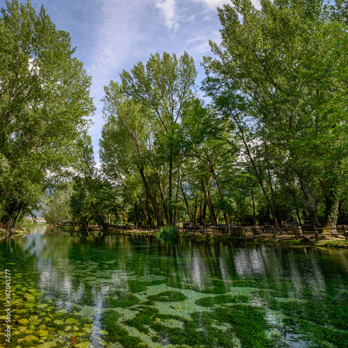 Parco del Grassano, San Salvatore Telesino, Benevento, Italy 

This park is surrounded by big trees and a natural water source rich of sulfur which is good for the skin.  This place is idea for kayak  photo