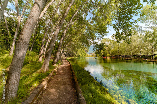 Parco del Grassano, San Salvatore Telesino, Benevento, Italy 

This park is surrounded by big trees and a natural water source rich of sulfur which is good for the skin.  This place is idea for kayak 