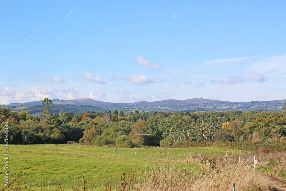 Dartmoor from the Teign Valley, Devon
