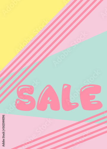 Abstract multicolored geometric pattern. Bright background for your advertisement. trend colors.