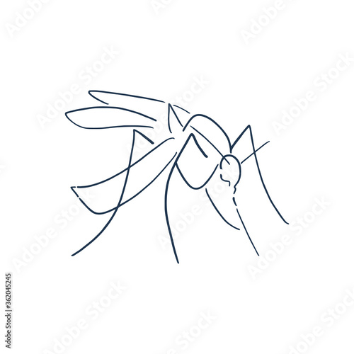 Creative design of mosquito illustration