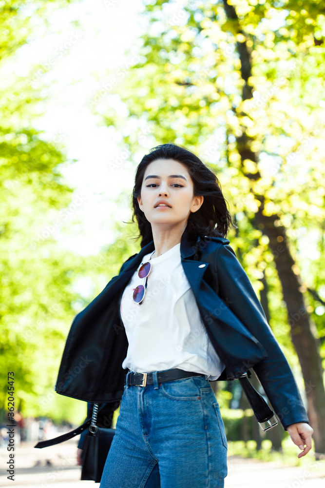 pretty young asian woman smiling cheerful in green park on summer sunny day, lifestyle people concept pretty young asian woman smiling cheerful in green park on summer sunny day, lifestyle people concept
