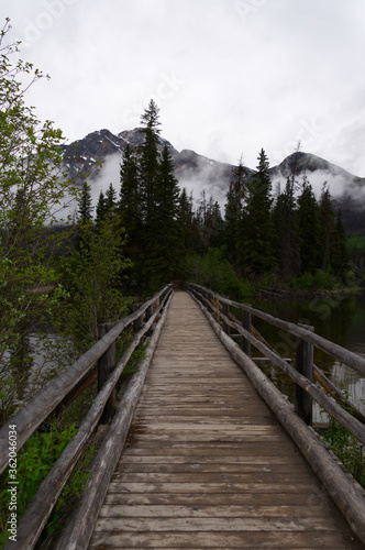 Wooden Bridge at Pyramid Lake