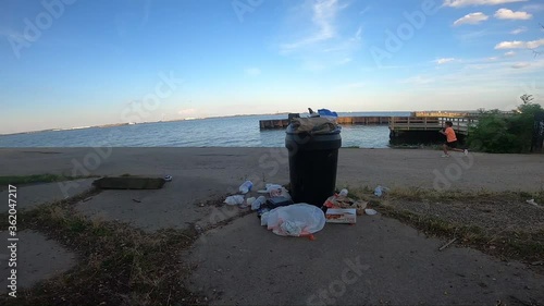 Human waste near the river in  Fort Armistead Park, Maryland. 
 photo