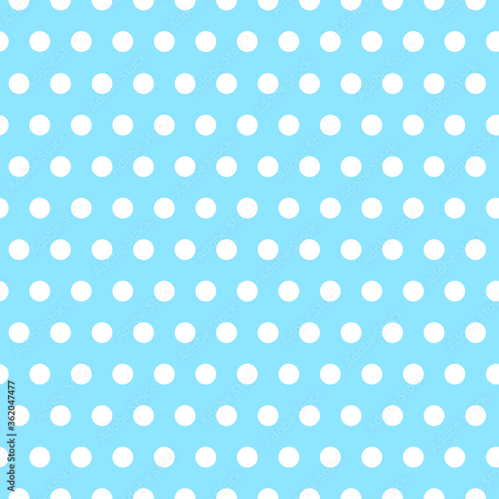Abstract light blue and white polka dot background