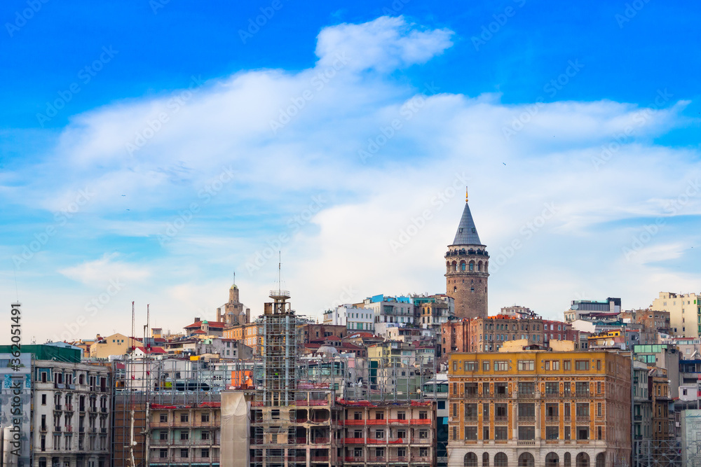 Galata Tower and Karakoy District in Istanbul