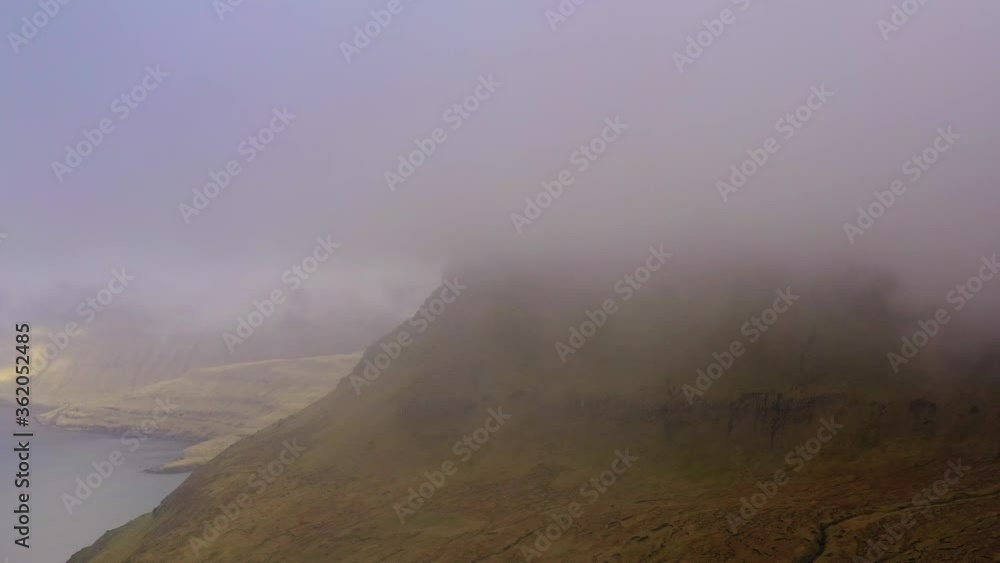 Drone Of Clouds Moving Over Mountains Drone Of Clouds Moving Over Mountains